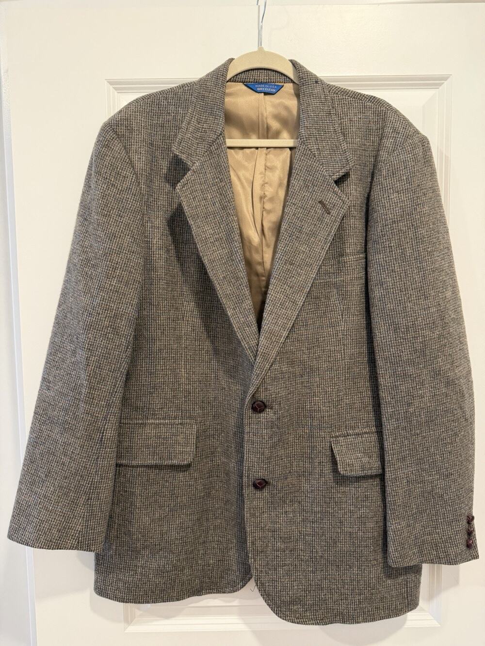 Vintage Pendleton Mens Blazer Sport Coat Casual Jacket Size 42L Tweed Wool